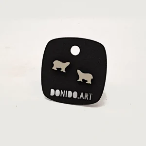 Polar Bear Stud Earrings