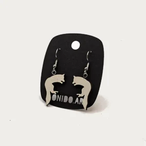 Arctic Fox Earrings